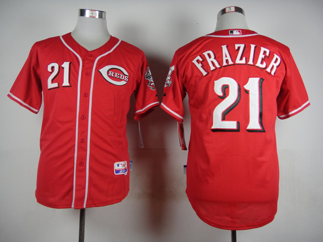 MLB Cincinnati Reds #21 Frazier Red New Jersey