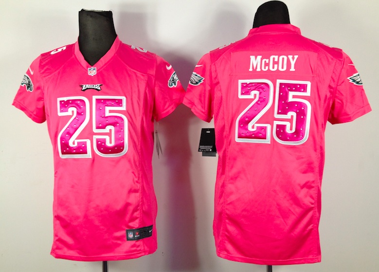 Women Nike Philadelphia Eagles #25 McCoy Pink Diamond Jersey