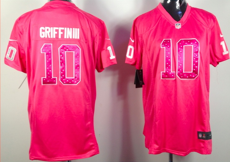 Women Nike Washington Redskins #10 Griffin III Pink Diamond Jersey