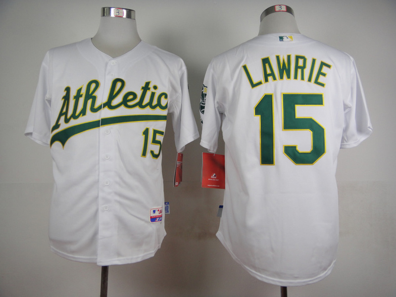 MLB Oakland Athletics #15 Lawrie White New Jersey