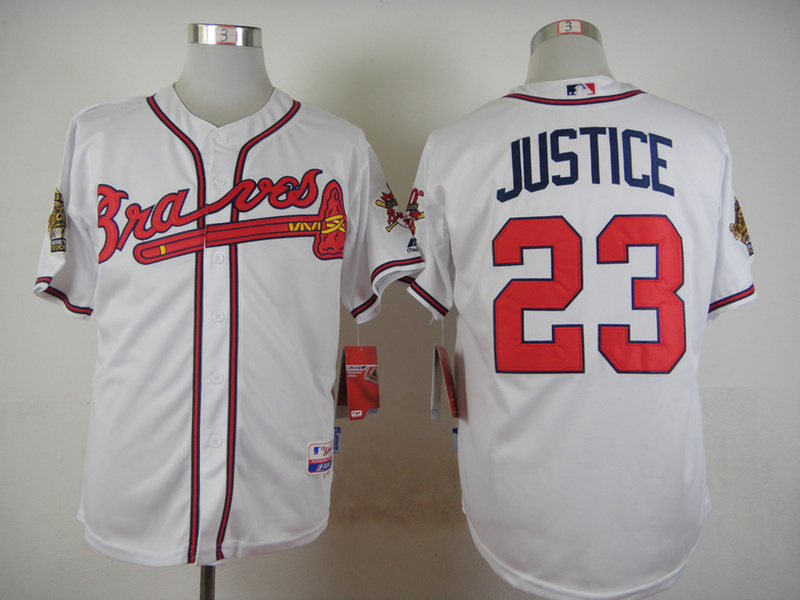 MLB Atlanta Braves #23 Justice White New jersey