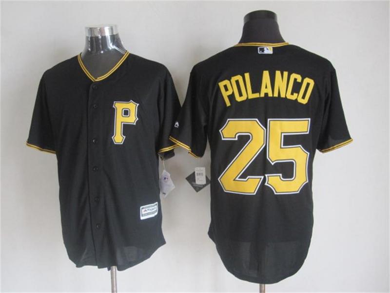 MLB Pittsburgh Pirates #25 Polanco Black New 2015 Jersey