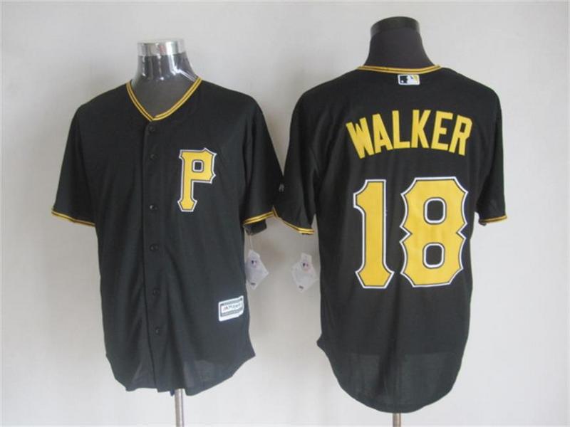 MLB Pittsburgh Pirates #18 Walker Black New 2015 Jersey