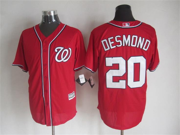 MLB Washington Nationals #20 Desmond Red New 2015 Jersey