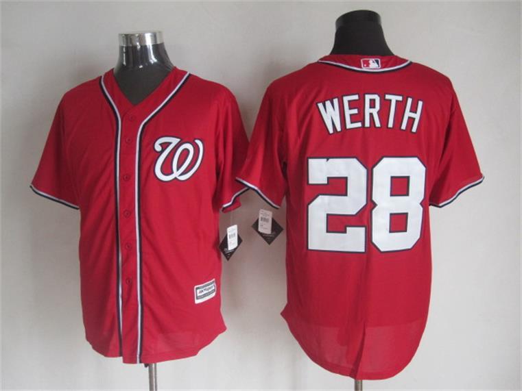 MLB Washington Nationals #28 Werth Red New 2015 Jersey