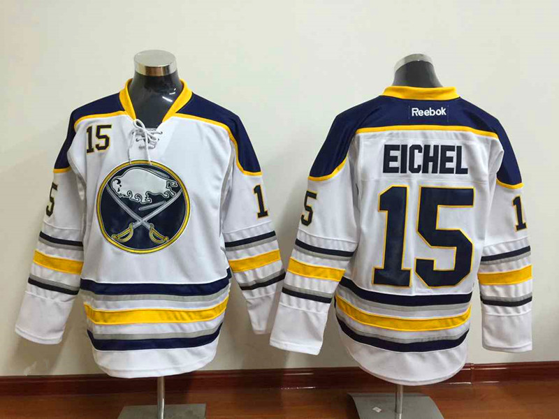 NHL Buffalo Sabres #15 Eichel White Jersey