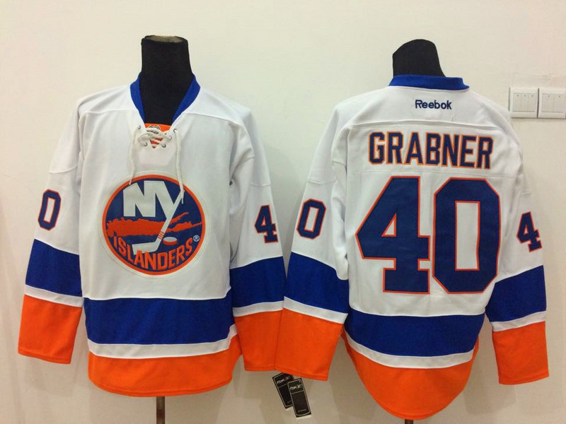 NHL New York Islanders #40 Grabner White Jersey