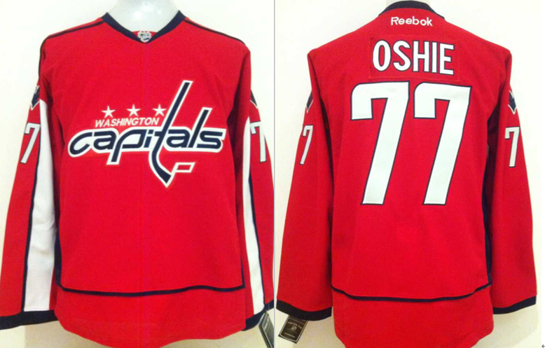 NHL Washington Capitals #77 Oshie Red Jersey
