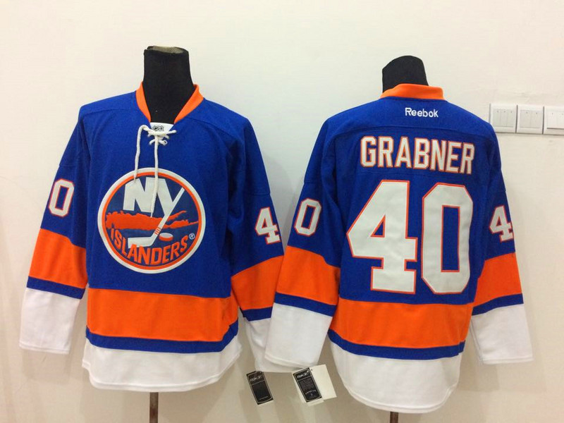 NHL New York Islanders #40 Grabner Blue Jersey