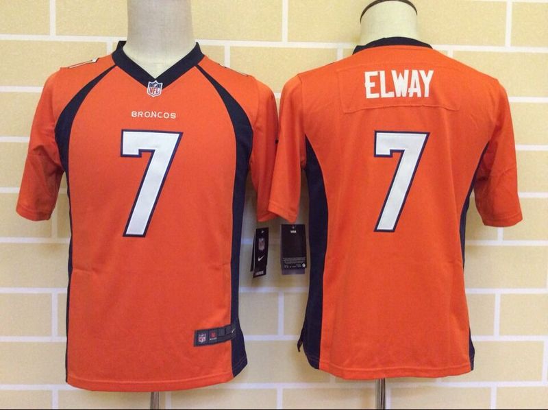 Kids Nike Denver Broncos #7 Elway Orange Jersey