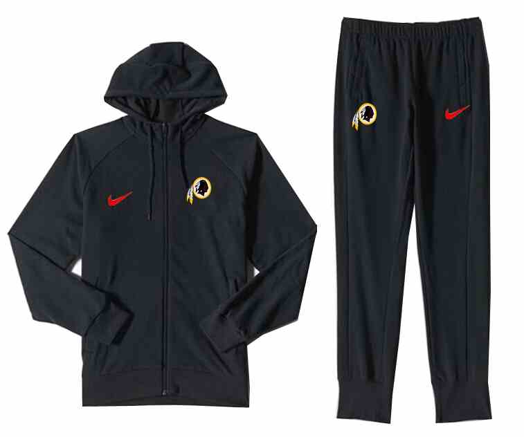 NF Washington Redskins Black Jacket Suit
