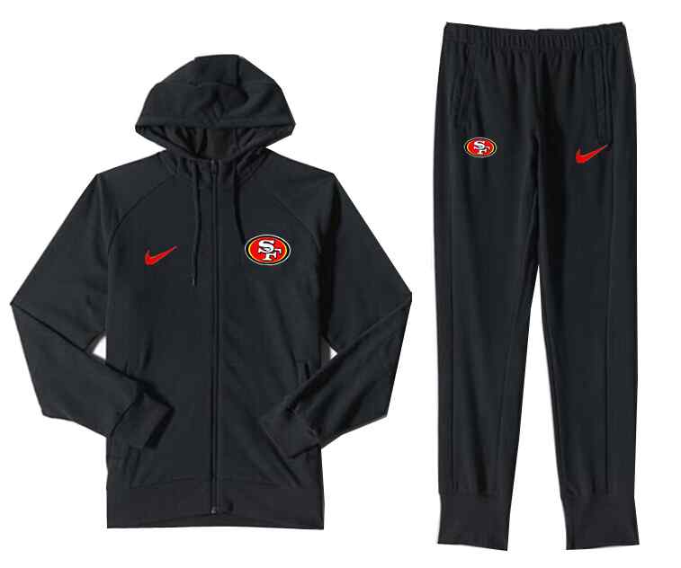 NFL San Francisco 49ers Black Jacket Suit
