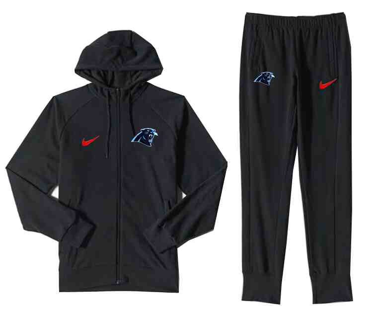 NF Carolina Panthers Black Jacket Suit