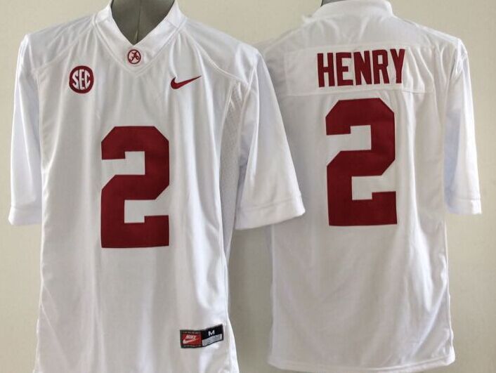 NCAA Alabama Crimson Tide #2 Henry White College Football Jersey