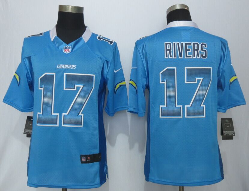 2015 New Nike San Diego Charger 17 Rivers Blue Strobe Limited Jersey 