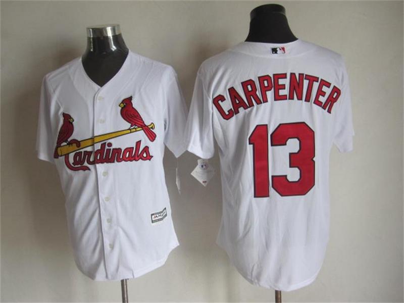 MLB St.Louis Cardinals #13 Carpenter White New Jersey