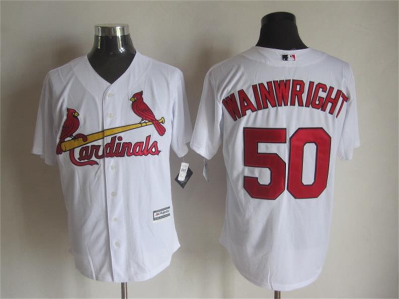 MLB St.Louis Cardinals #50 Wainwright White New Jersey