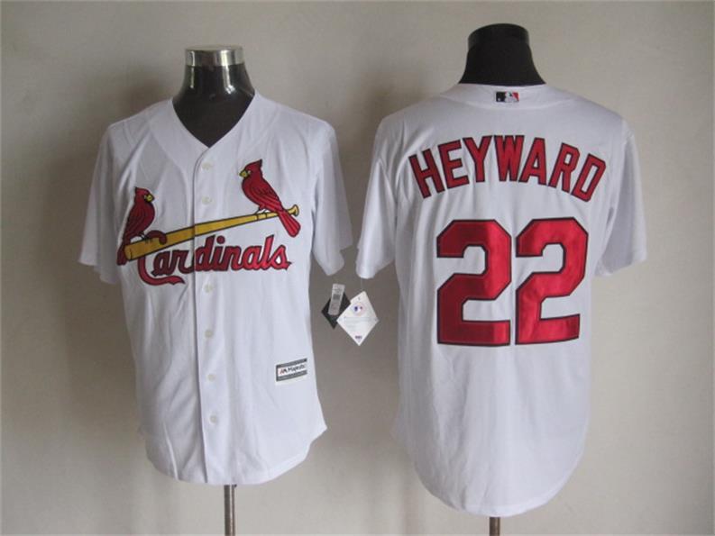 MLB St.Louis Cardinals #22 Heyward White New Jersey