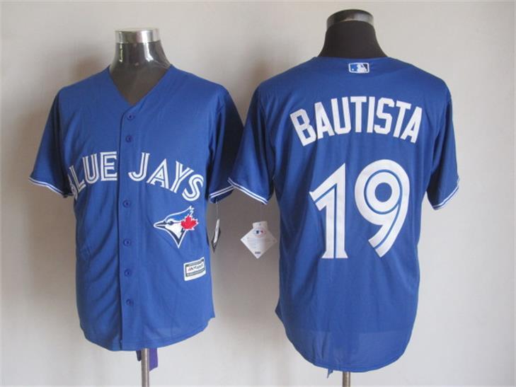 MLB Toronto Blue Jays #19 Bautista Blue Jersey