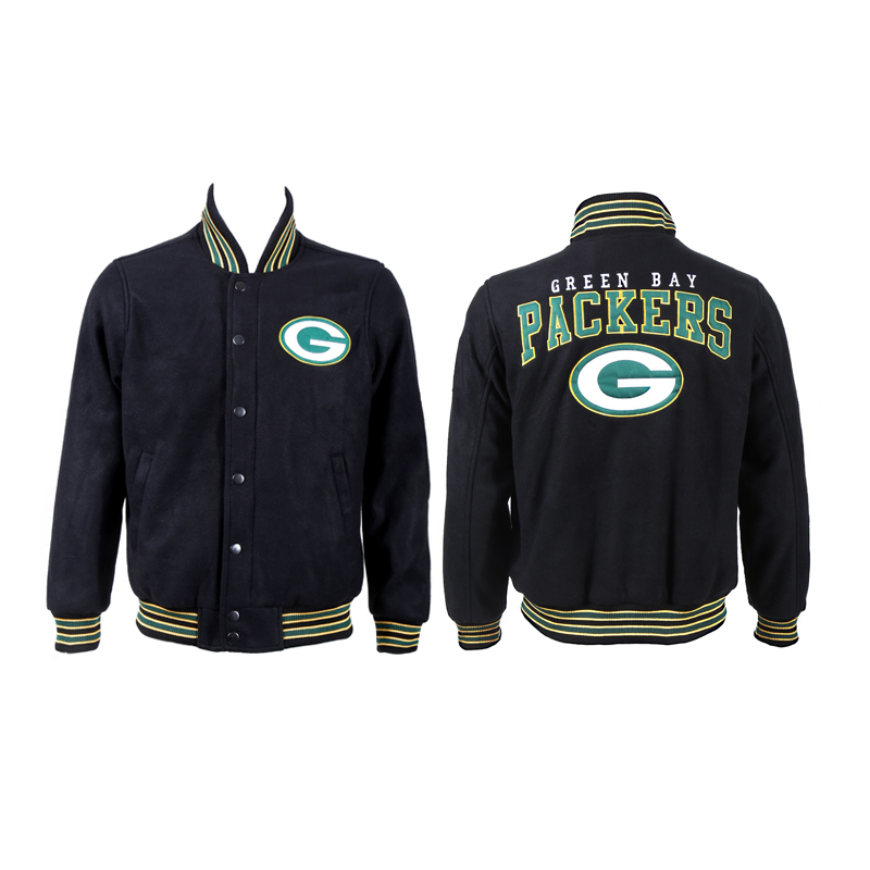 NFL Green Bay Packers Black Jacket