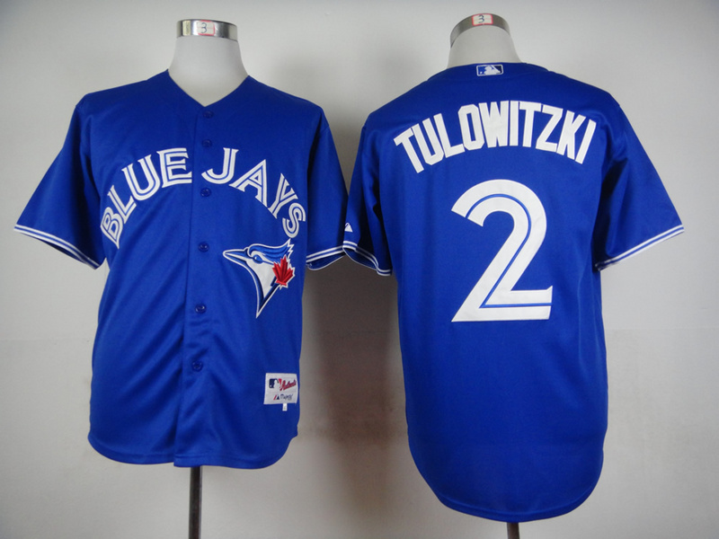 MLB Toronto Blue Jays #2 Tulowitzki Blue New Jersey