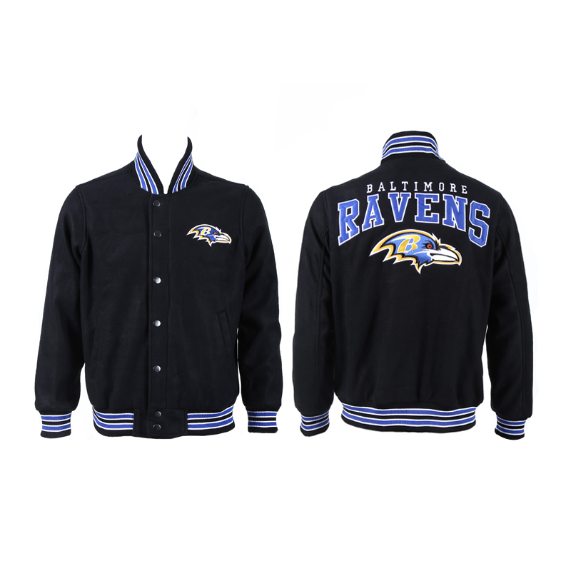 NFL Baltimore Ravens Black Jacket