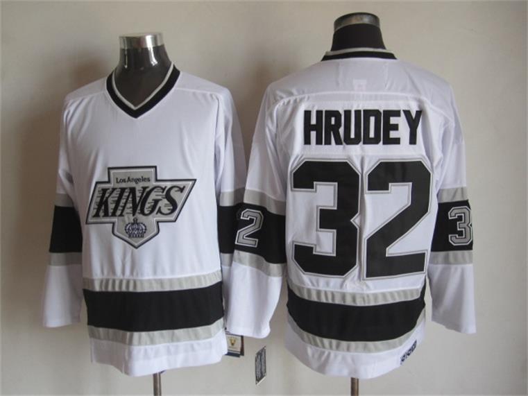 NHL Los Angeles Kings #32 Hrudey White New Jersey