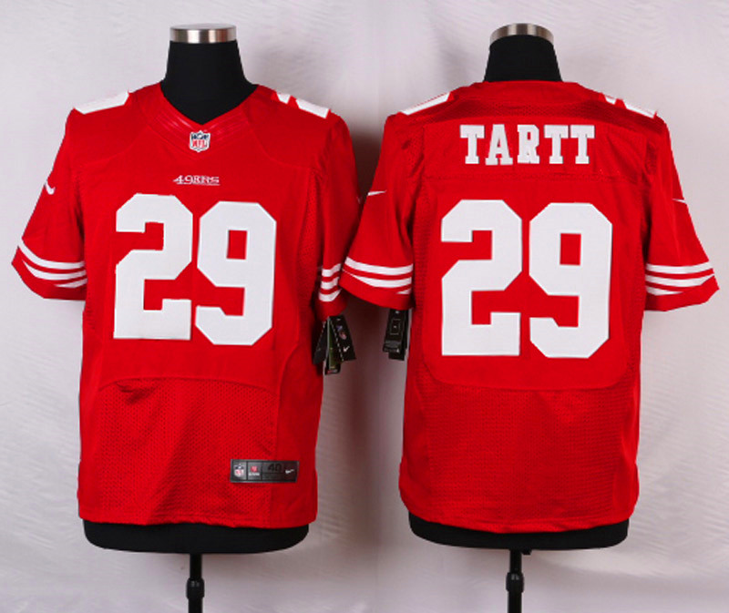 Nike NFL San Francisco 49ers #29 Tartt Red Elite Jersey