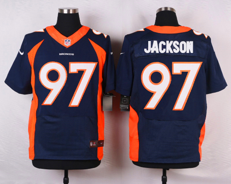Nike NFL Denver Broncos #97 Jackson Blue Elite Jersey