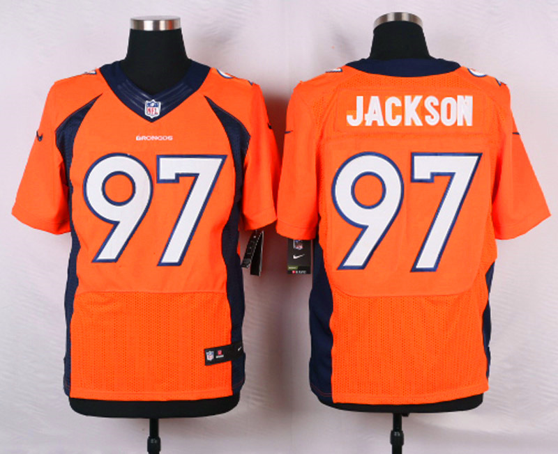 Nike NFL Denver Broncos #97 Jackson Orange Elite Jersey