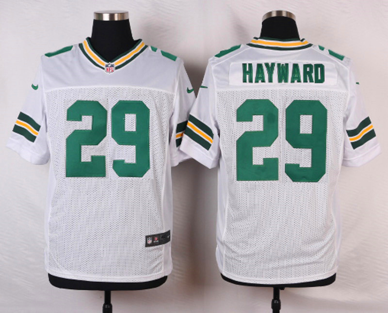 Nike NFL Green Bay Packers #29 Hayward White Elite Jersey