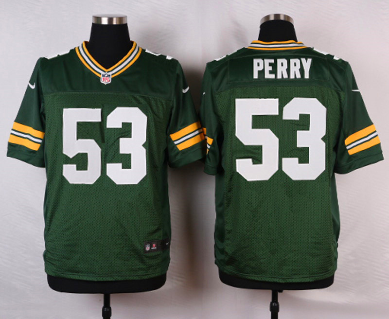 Nike NFL Green Bay Packers #53 Perry Green Elite Jersey