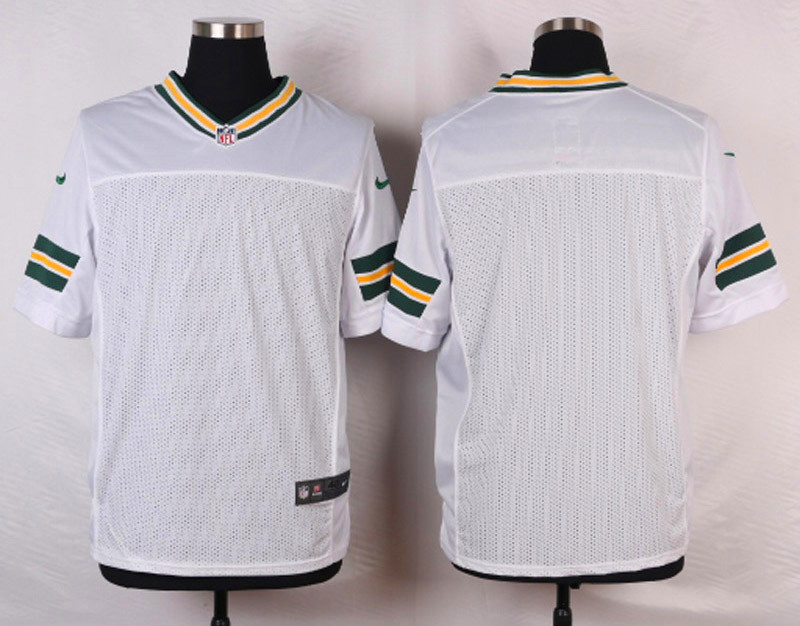 Nike NFL Green Bay Packers Blank White Elite Jersey