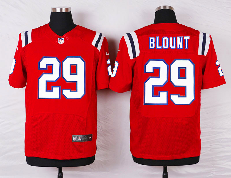 Nike New England Patriots #29 Blount Elite Red Jersey