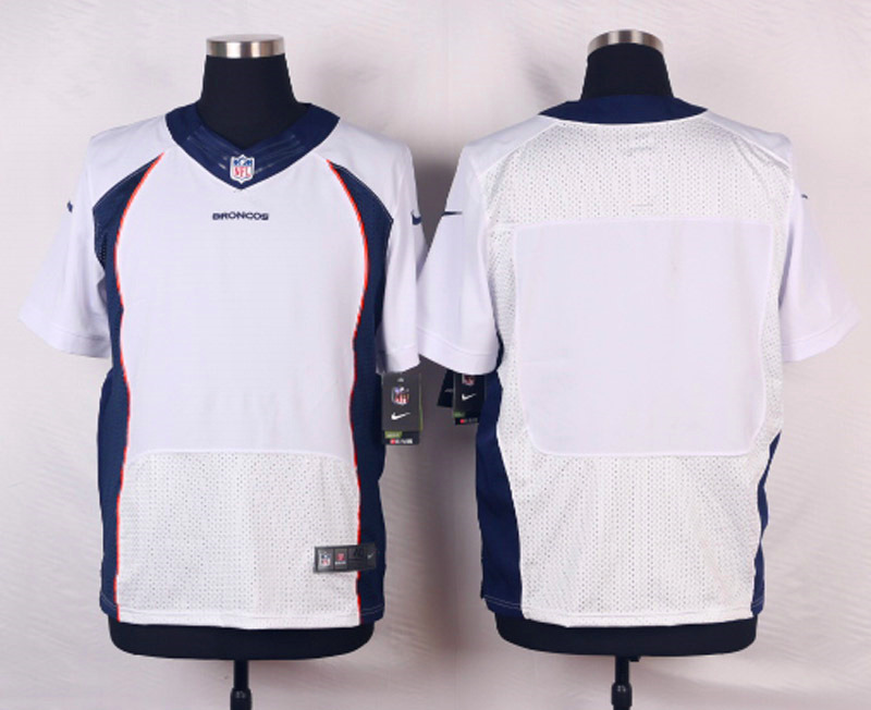 Nike NFL Denver Broncos Blank White Elite Jersey