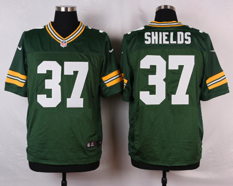 Nike NFL Green Bay Packers #37 Shields Green Elite Jersey