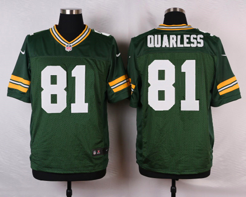 Nike NFL Green Bay Packers #81 Quarless Green Elite Jersey