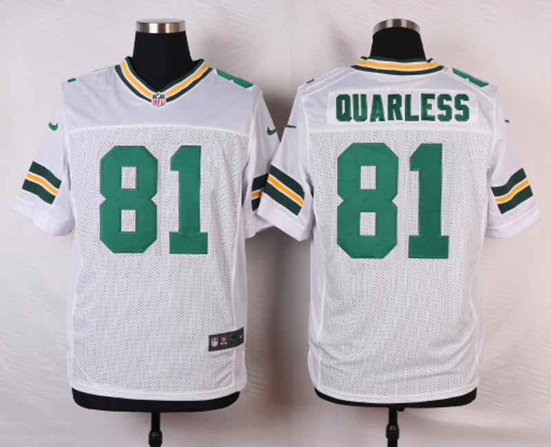 Nike NFL Green Bay Packers #81 Quarless White Elite Jersey