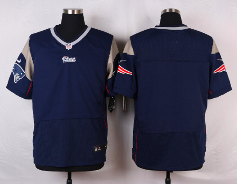 Nike New England Patriots Blank Elite Blue Jersey