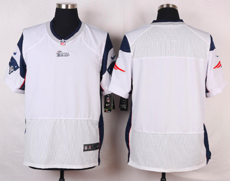 Nike New England Patriots Blank Elite White Jersey