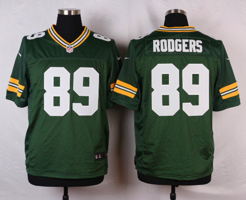 Nike NFL Green Bay Packers #89 Rodgers Green Elite Jersey