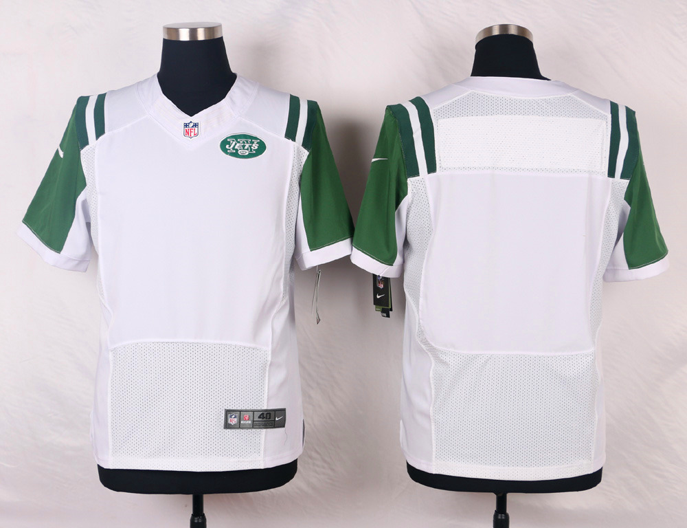 Nike NFL New York Jets Blank White Elite Jersey