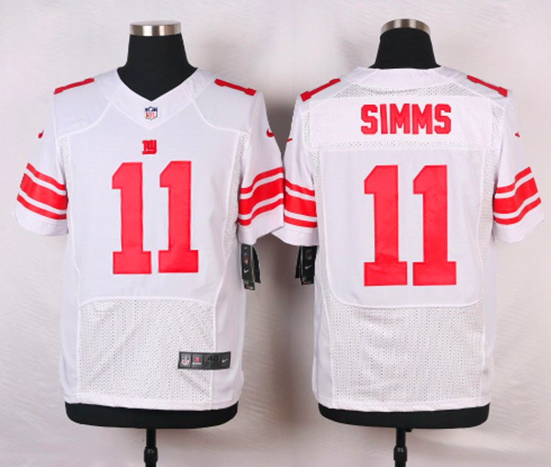 Nike NFL New York Giants #11 Simms White Elite Jersey