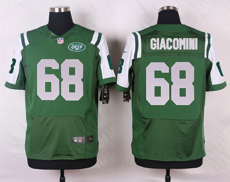 Nike NFL New York Jets #68 Giacomini Green Elite Jersey