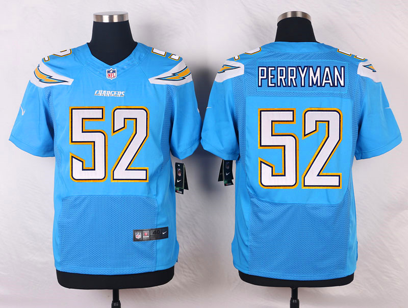 Nike NFL San Diego Chargers #52 Perryman L.Blue Elite Jersey