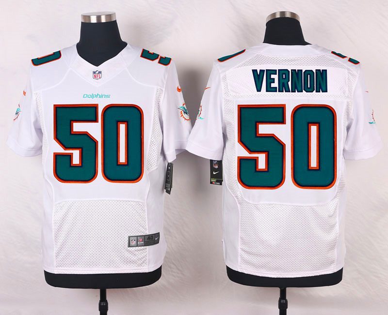 Nike NFL Miami Dolphins #50 Vernon White Elite Jersey