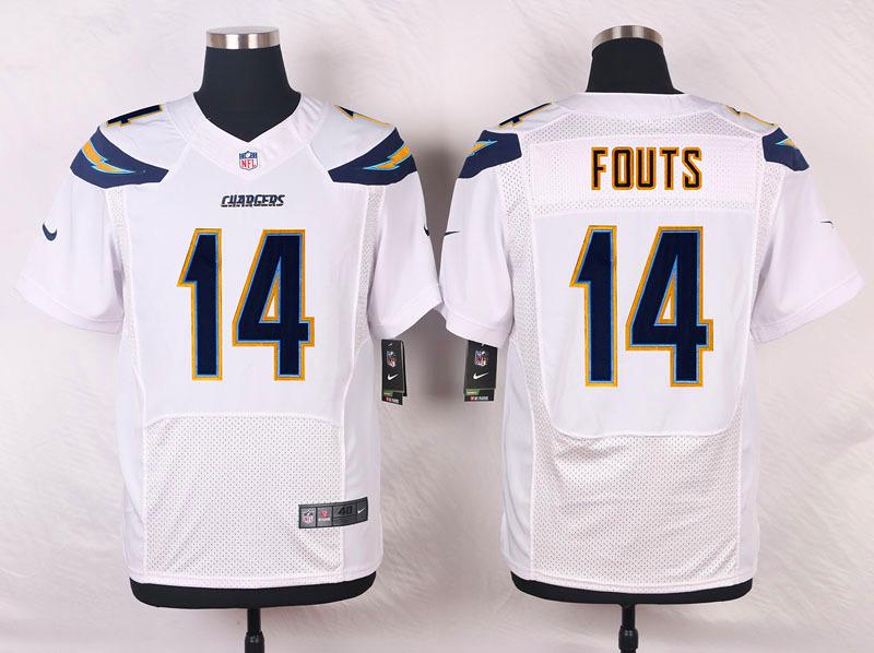 Nike NFL San Diego Chargers #14 Fouts White Elite Jersey