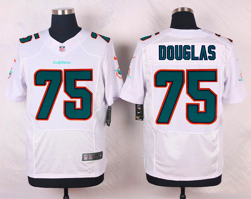 Nike NFL Miami Dolphins #75 Douglas White Elite Jersey