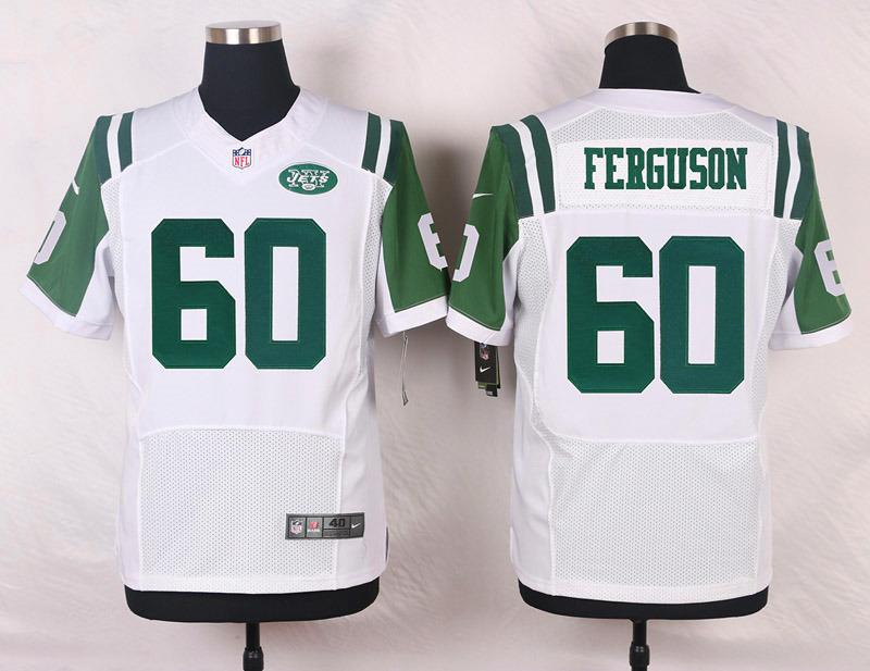 Nike NFL New York Jets #60 Ferguson White Elite Jersey