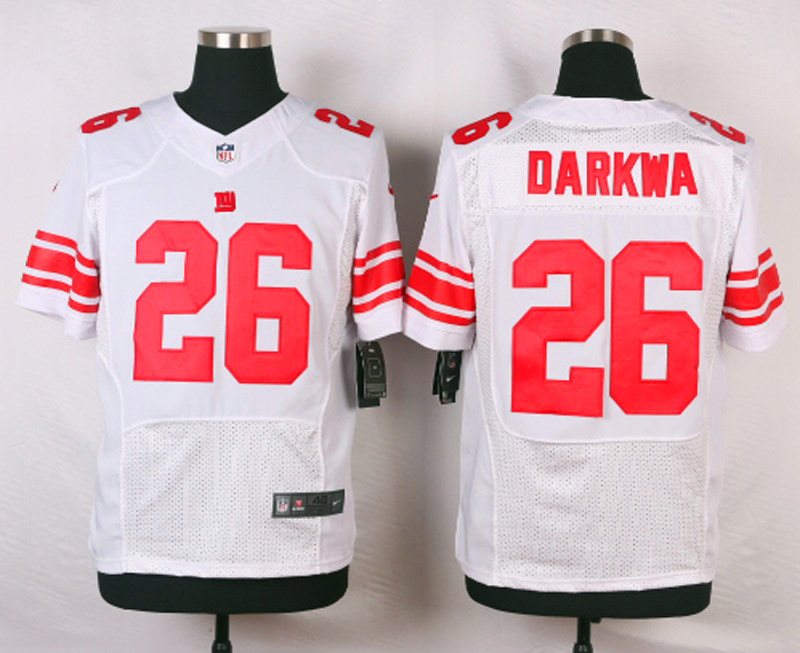 Nike NFL New York Giants #26 Darkwa White Elite Jersey